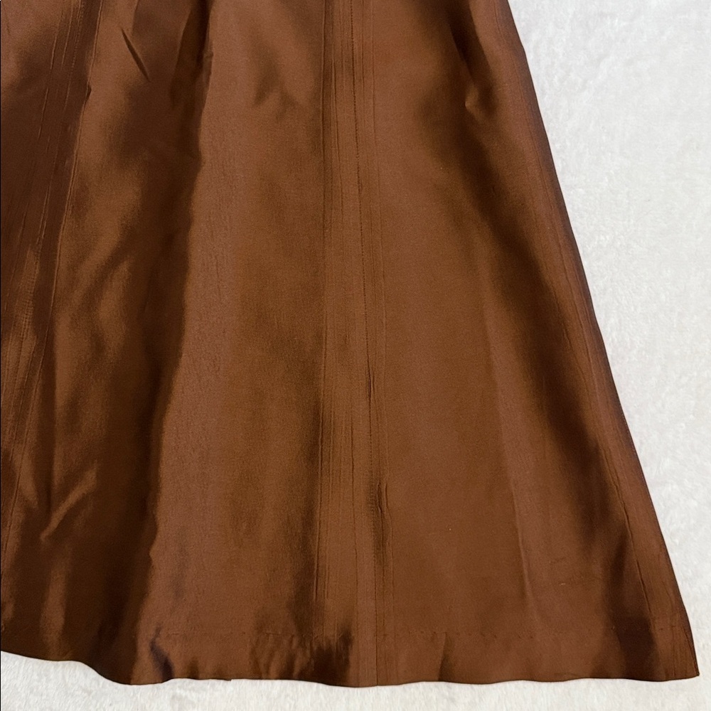 {VTG} Vera Wang | Strapless Bronze Taffetta Dress (6) - Picture 6 of 16